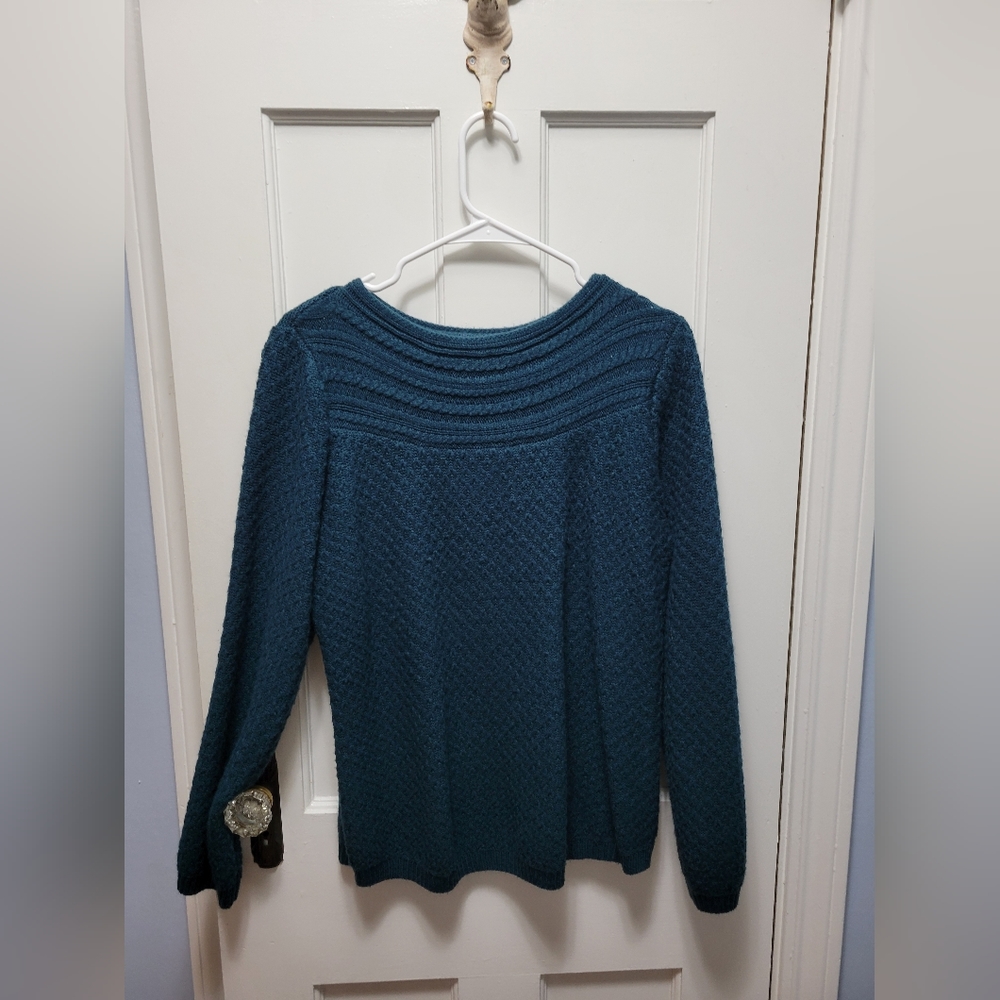Women's sweater, teal, XL, Croft & Barrow